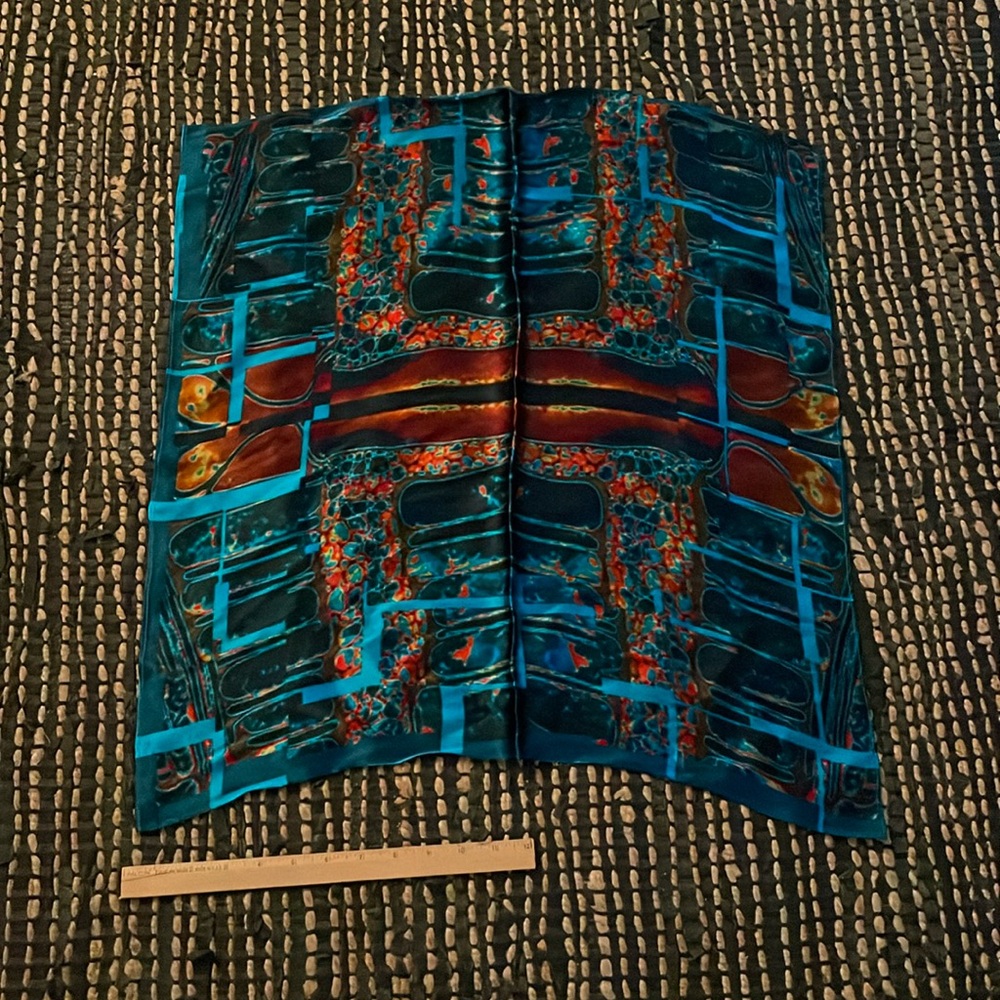 Original art to wear SCARF by female artist